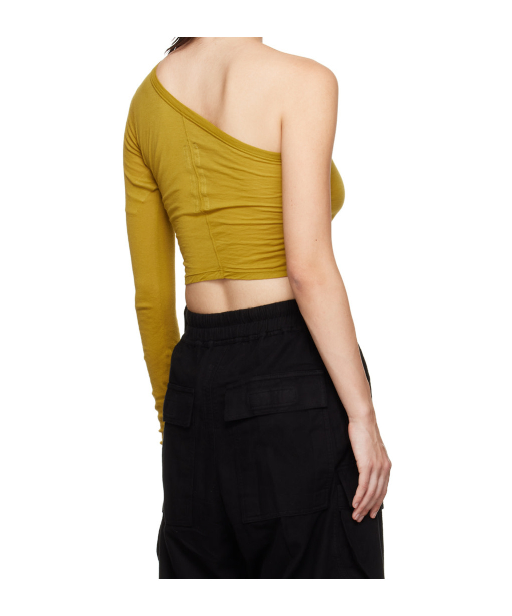 Rick Owens Drkshdw Asymmetrical Design T-shirt In Brown