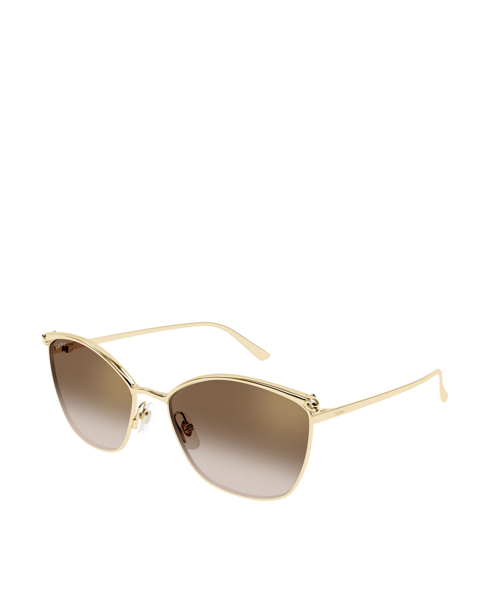 Cartier Full Frame Sunglasses In Brown