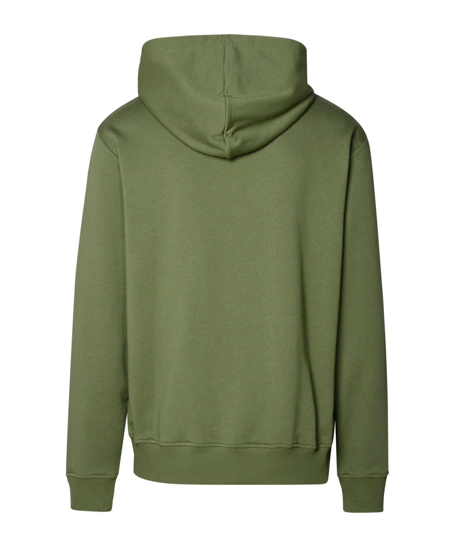 Balmain Logo-print Cotton Hoodie In Green