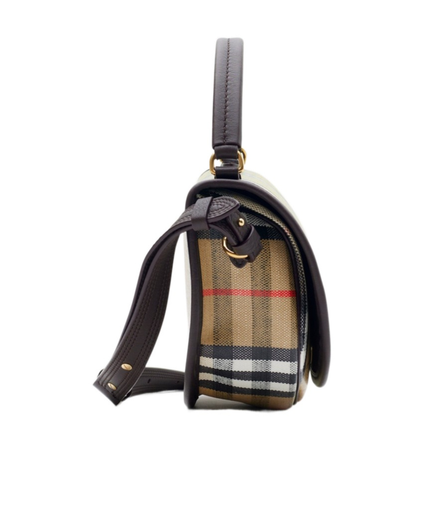 Burberry Highlands Crossbody Bag In Sand-colored