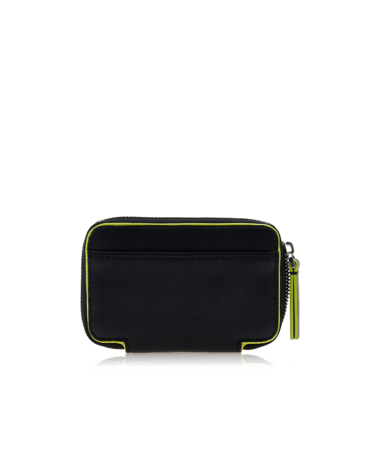 Msgm Zipper Wallet In Black