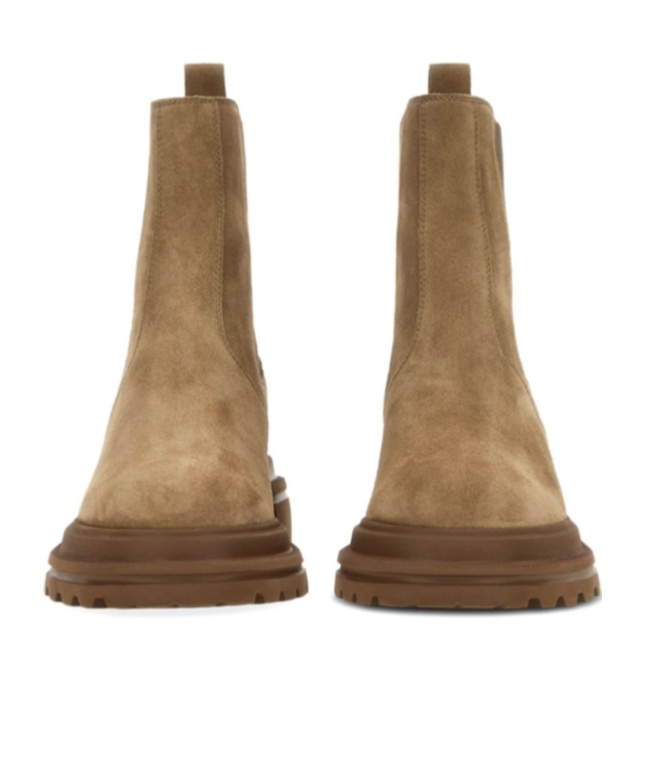Hogan Elastic Panels Rubber Sole In Brown