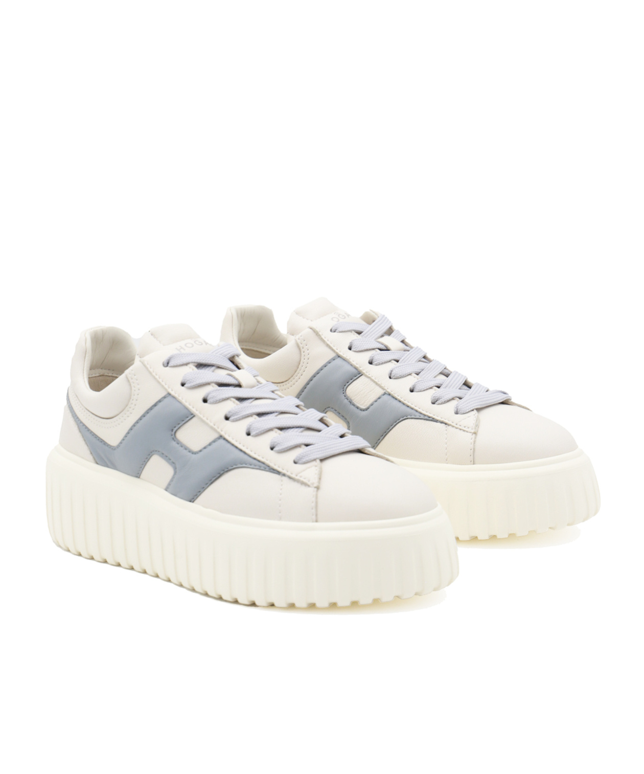 Hogan H-stripes Low-top Sneakers In White