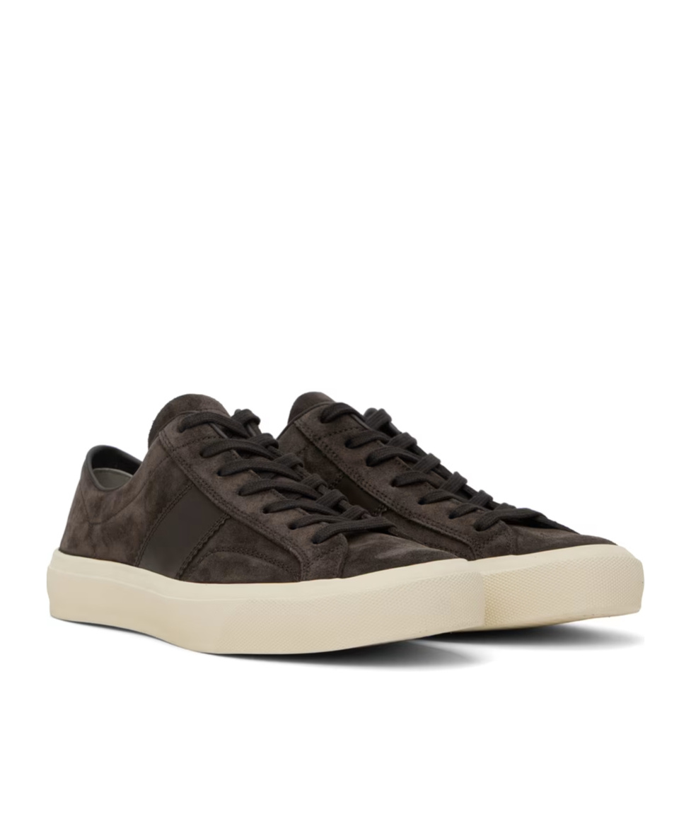 Tom Ford Lace-up Low-cut Casual Shoes In Black