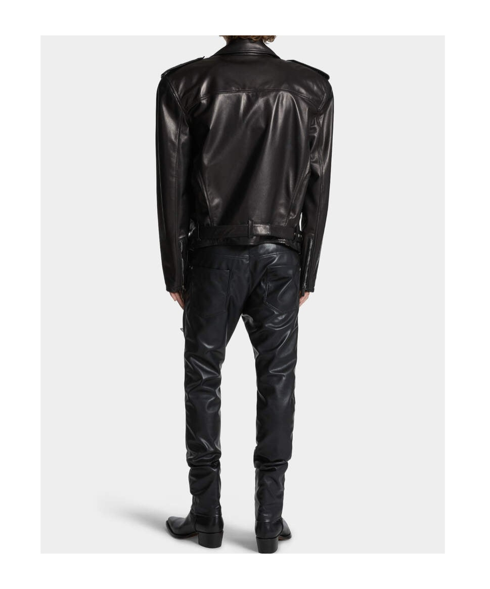 Dsquared2 Cool Guy Faux Leather Jeans In Black