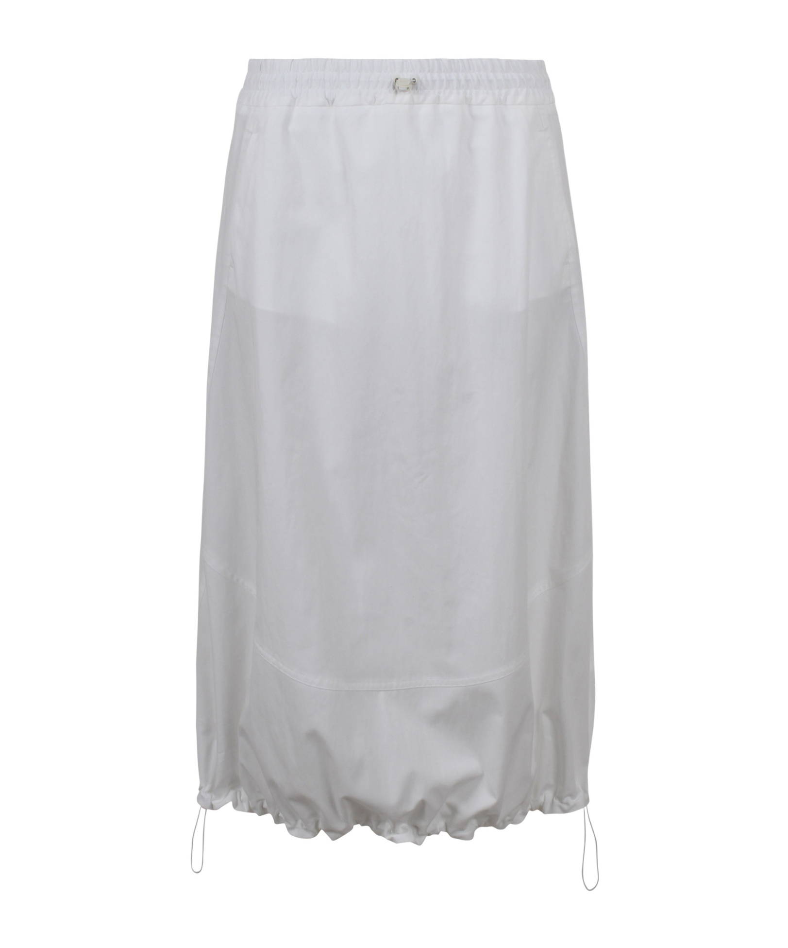 Herno Drawstring-hem Midi Skirt In Gray