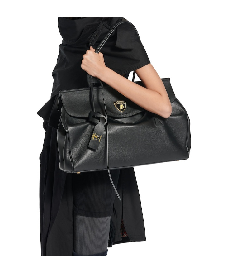 Balenciaga Women's Automobili Lamborghini Carrie Carry All Bag In Black