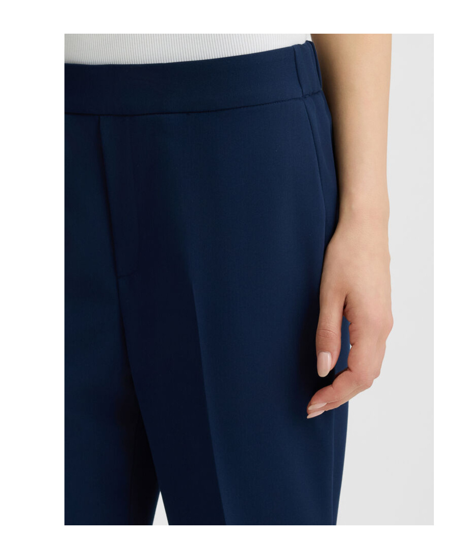 Liu •jo Liu Jo Logo-plaque Tapered Trousers In Blue