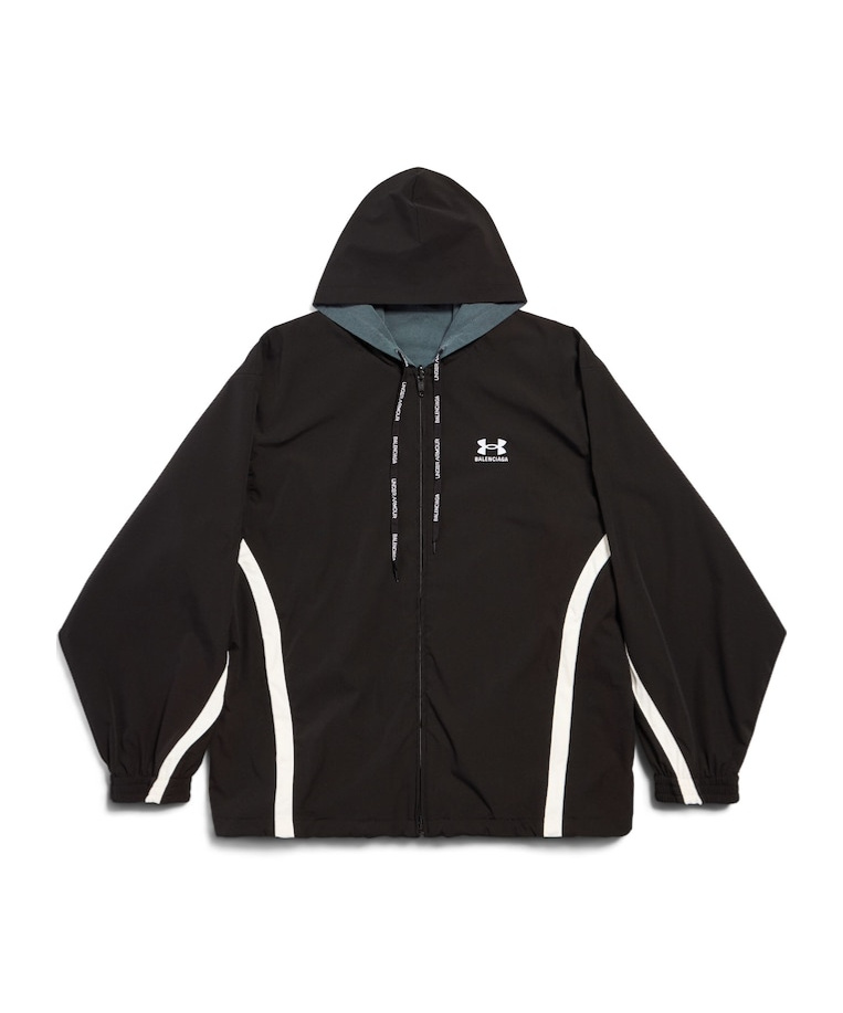 Balenciaga Black Under Armour Edition Reversible Track Jacket In Black