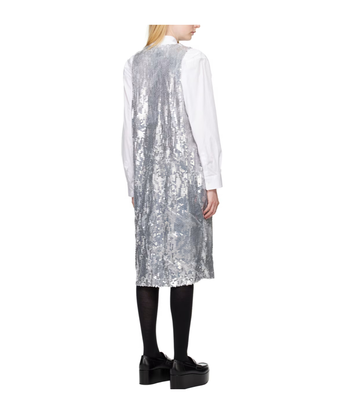 COMME DES GARÇONS SEQUINED SIMPLE DRESS 