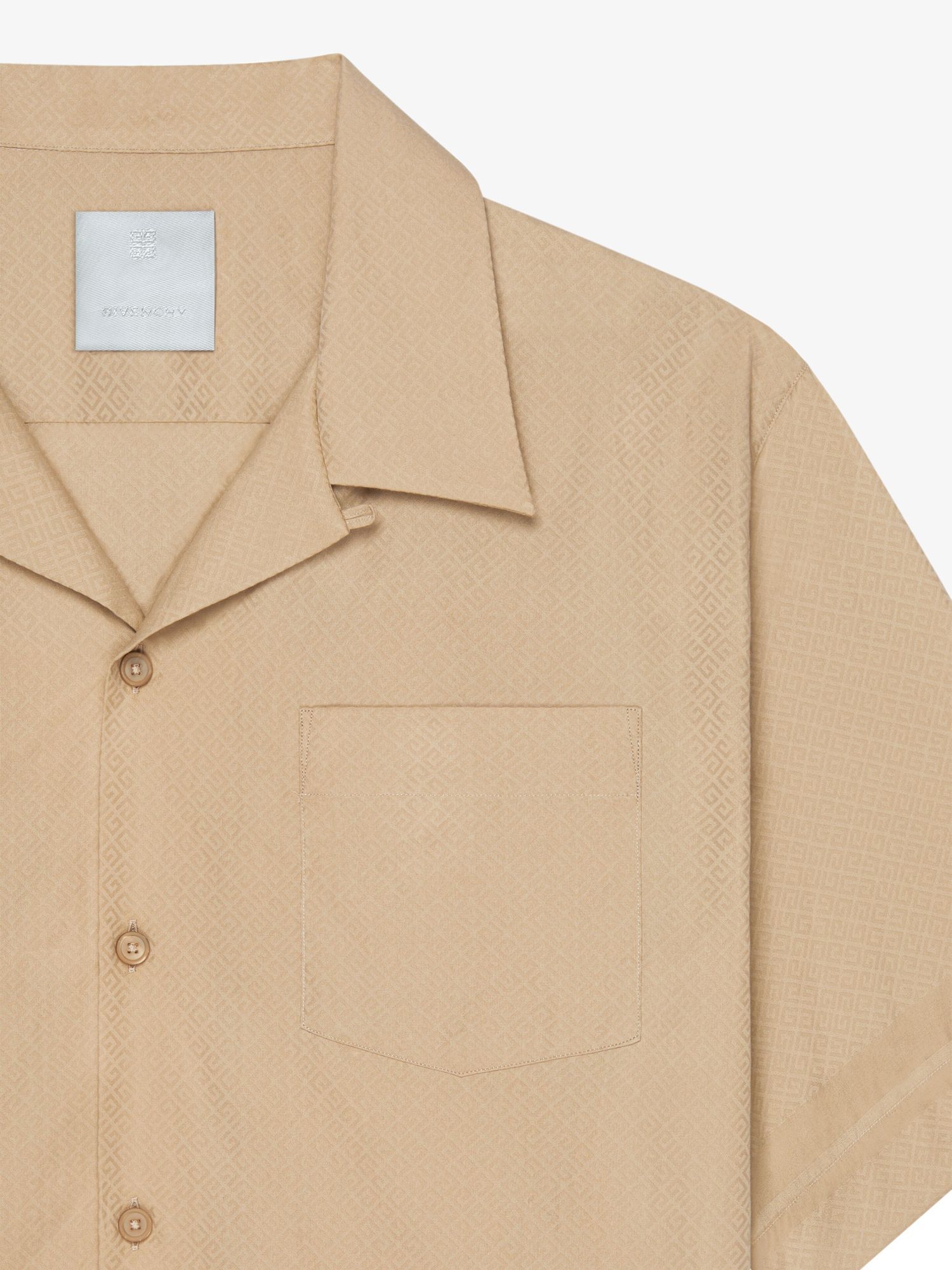 Givenchy Boxy Fit Shirt In 4g Cotton In Nude