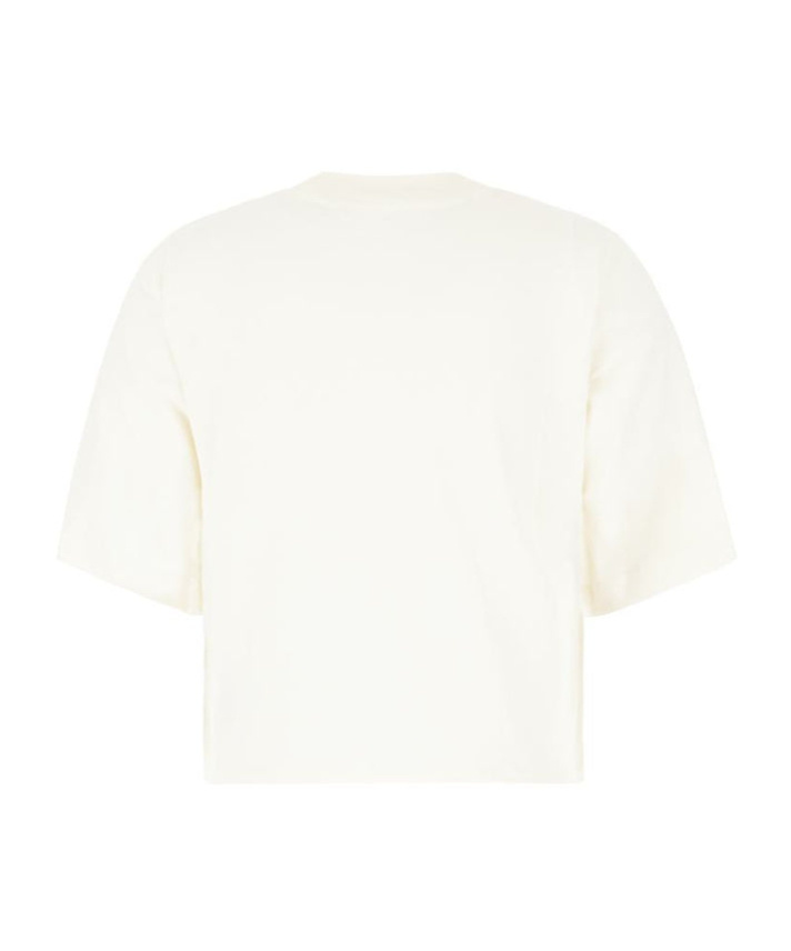 Palm Angels Mini Bear Cropped T-shirt In Gray