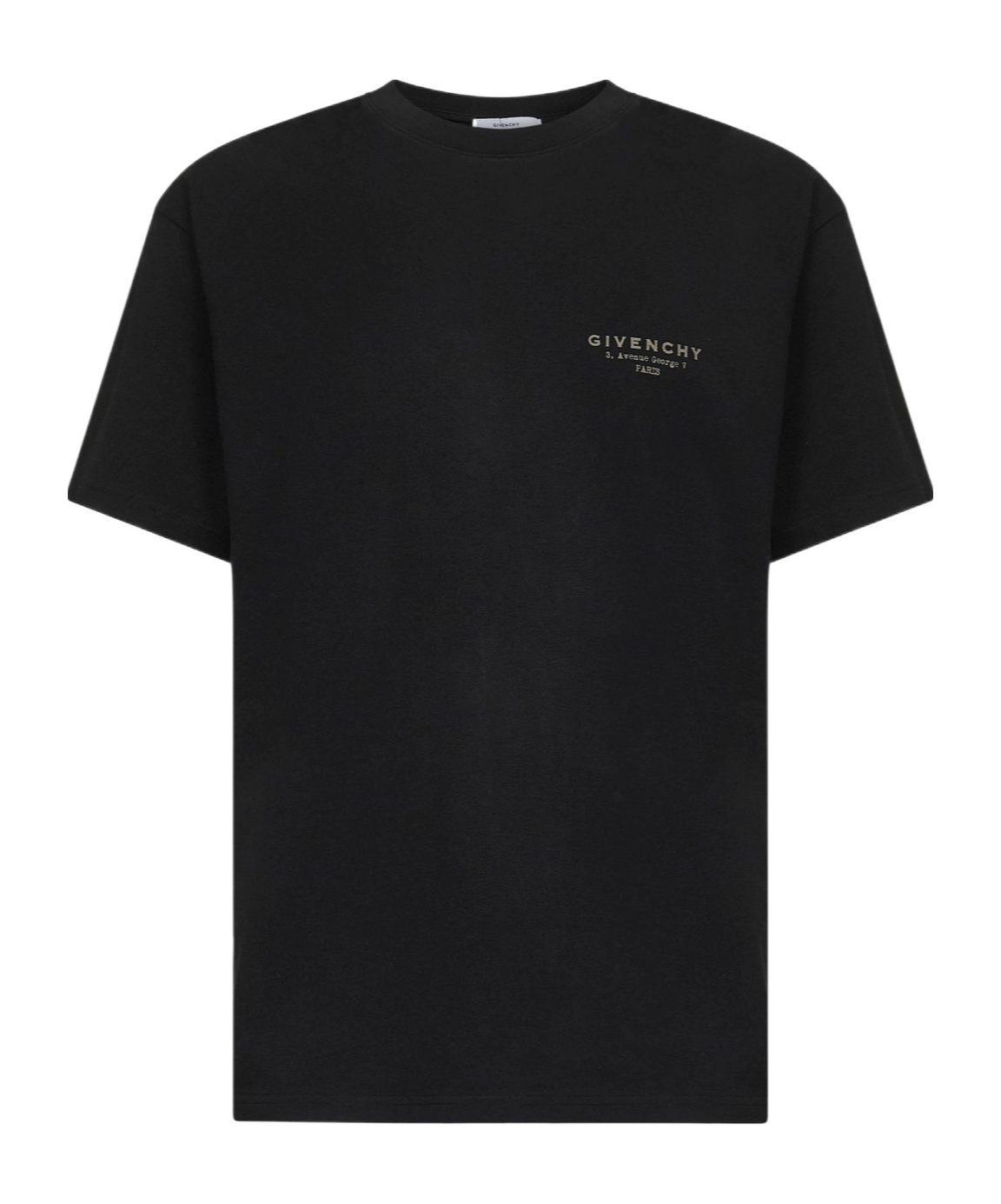 Givenchy Cotton T-shirt With Stamp Print Clothing In Black