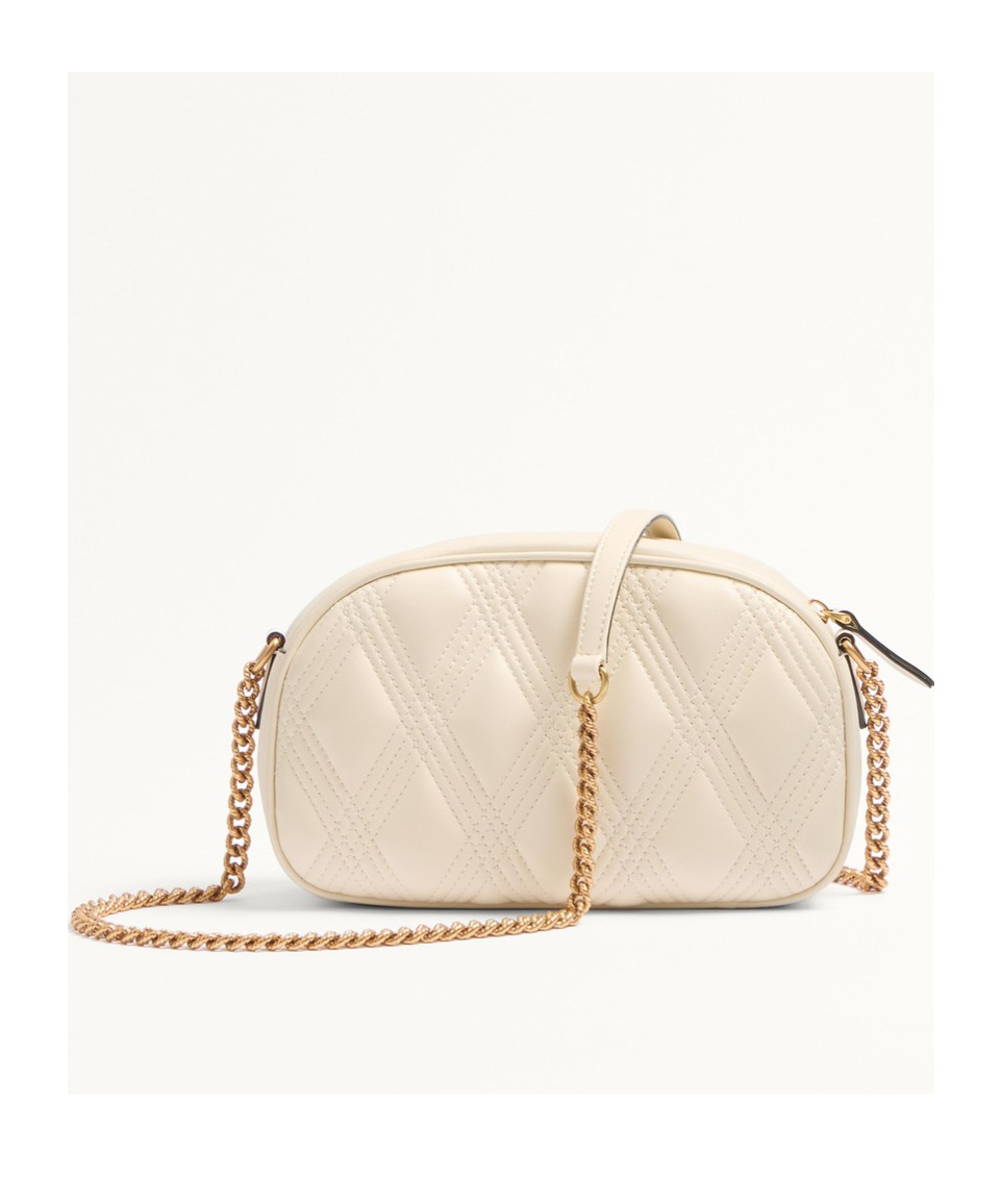 Valentino Garavani Garavani Quiltie Shoulder Bag 67 In Quilted Nappa Woman Ivory Uni In Nude
