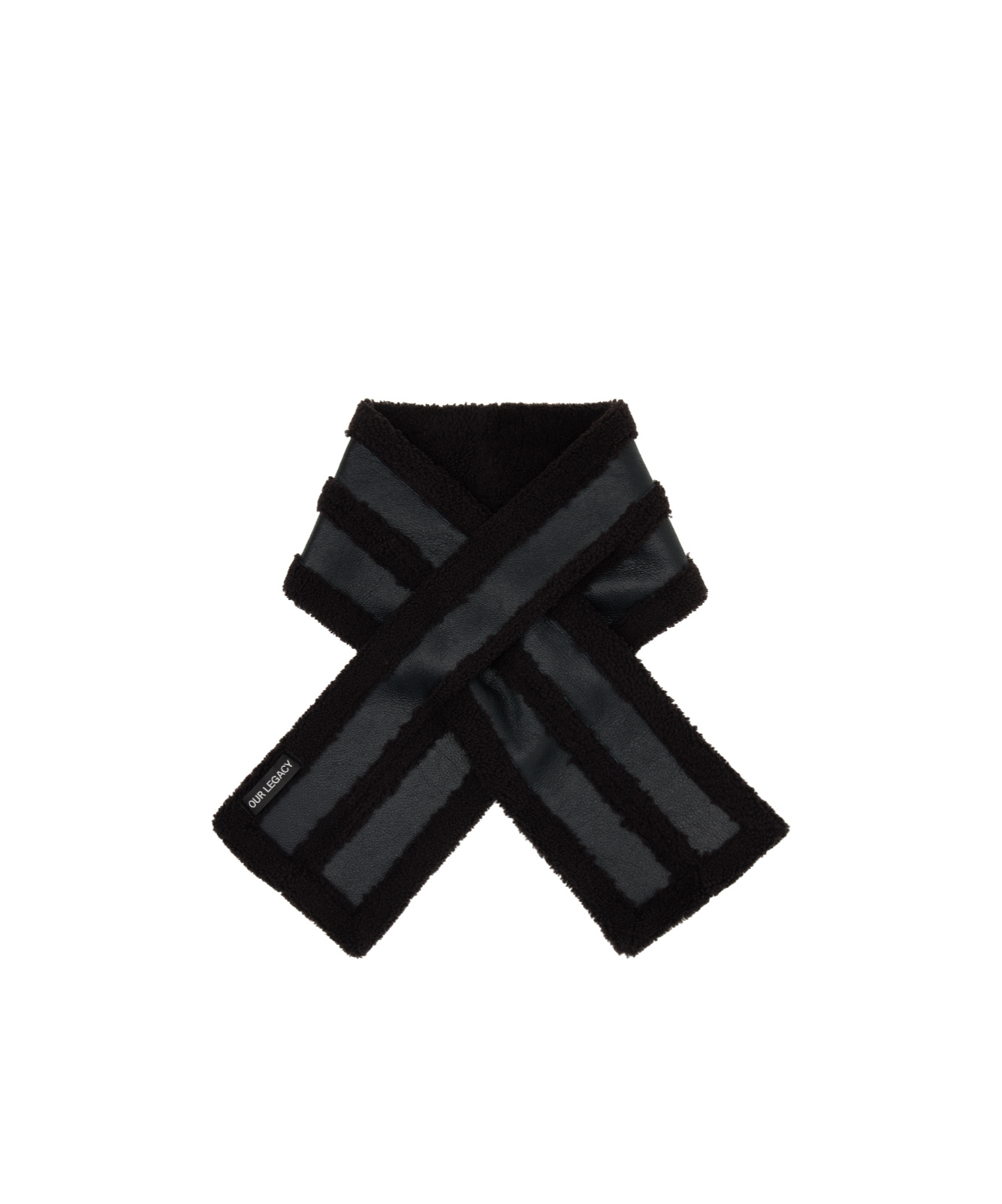 Our Legacy Rectangular Wool Scarf In Black