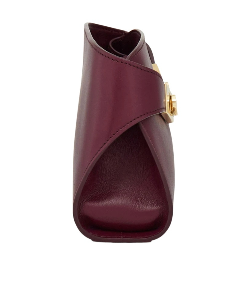 Ferragamo Hug Mini Crossbody Bag In Burgundy