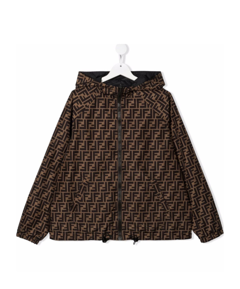 FENDI FENDI KIDS REVERSIBLE HOODED JACKET
