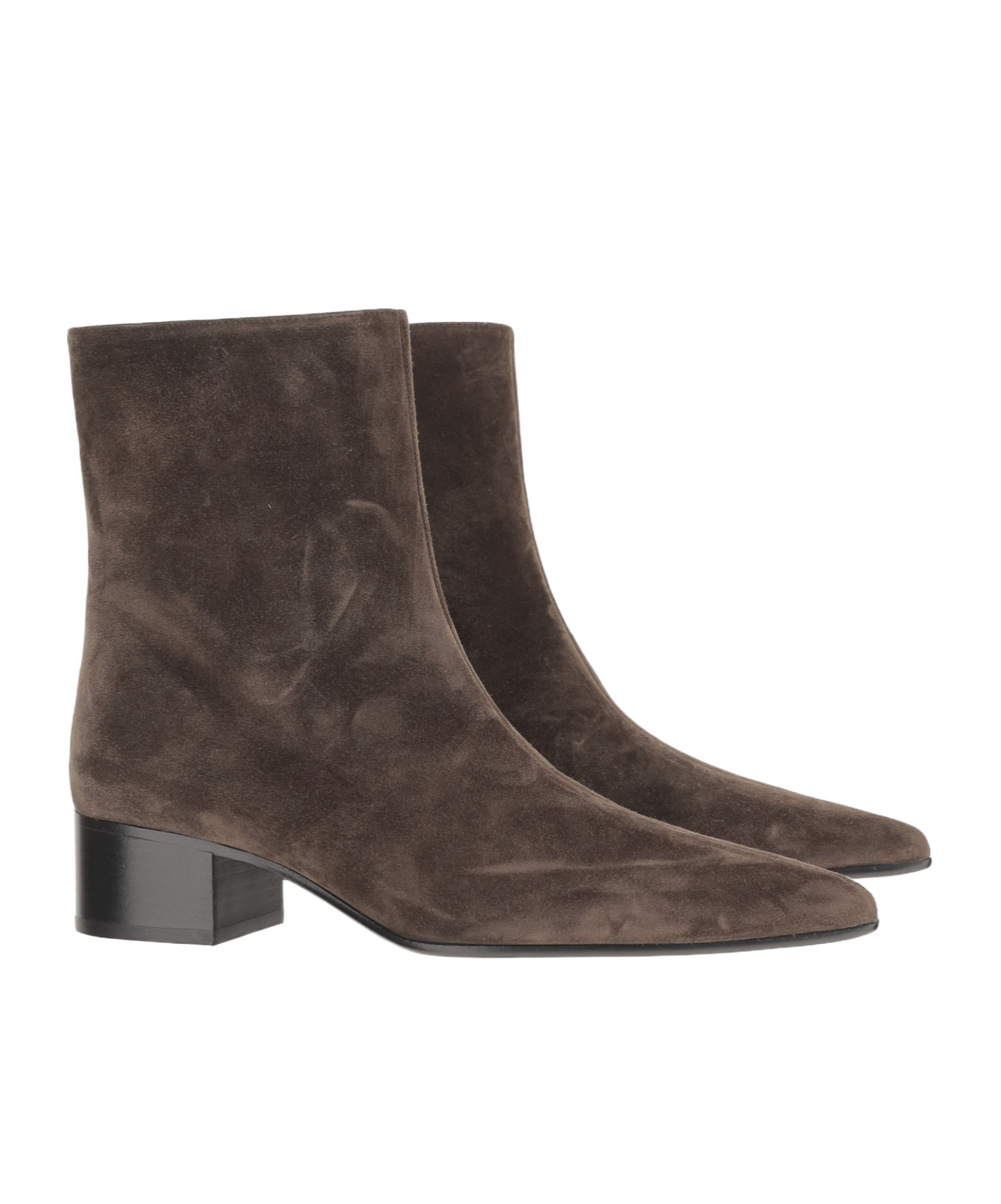Khaite High-heeled Ankle Boots In Brown