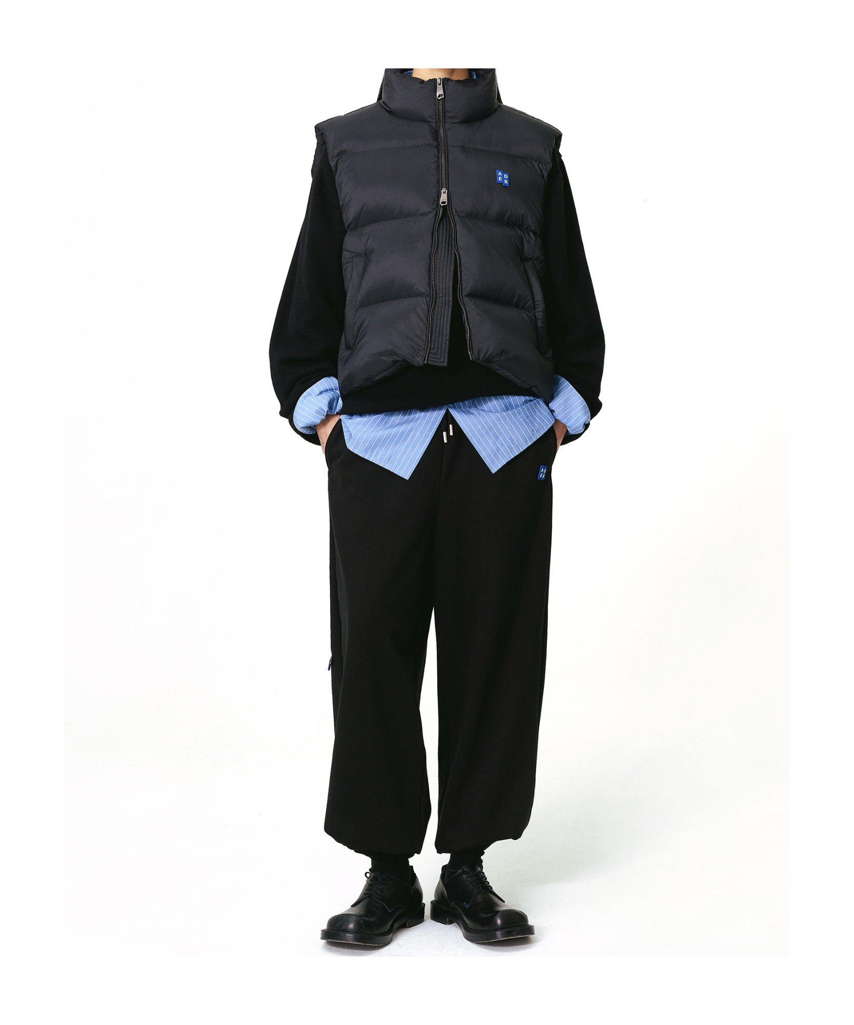 Ader Error Logo Patch Sweatpants In Black