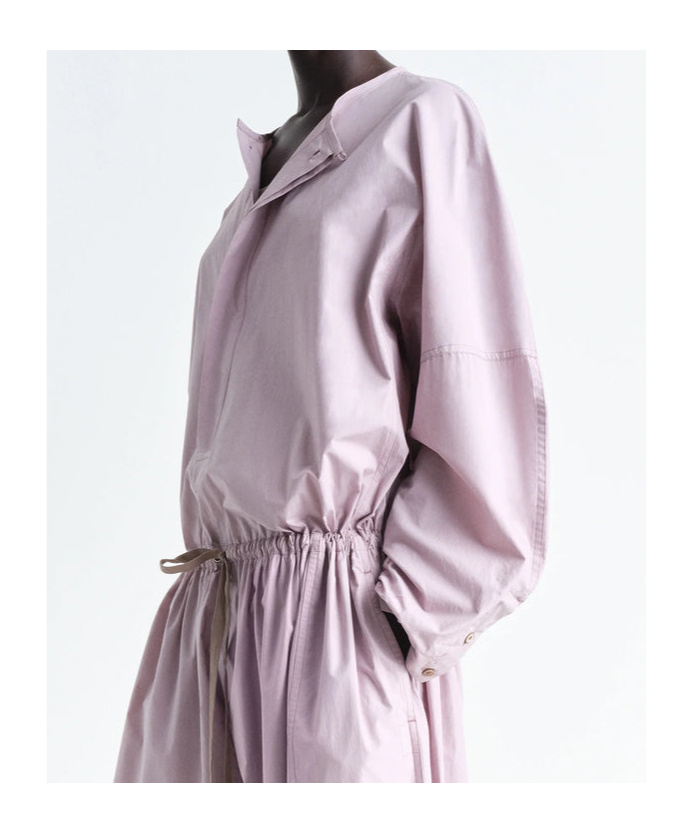 Lemaire Parachute Jumpsuit In Dusty Rose
