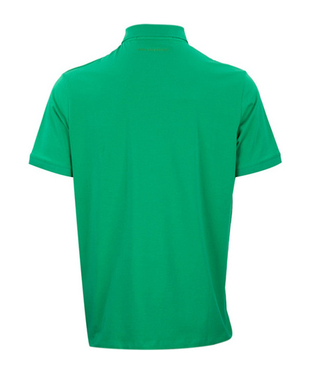 Karl Lagerfeld Logo Pattern Polo Shirt In Green