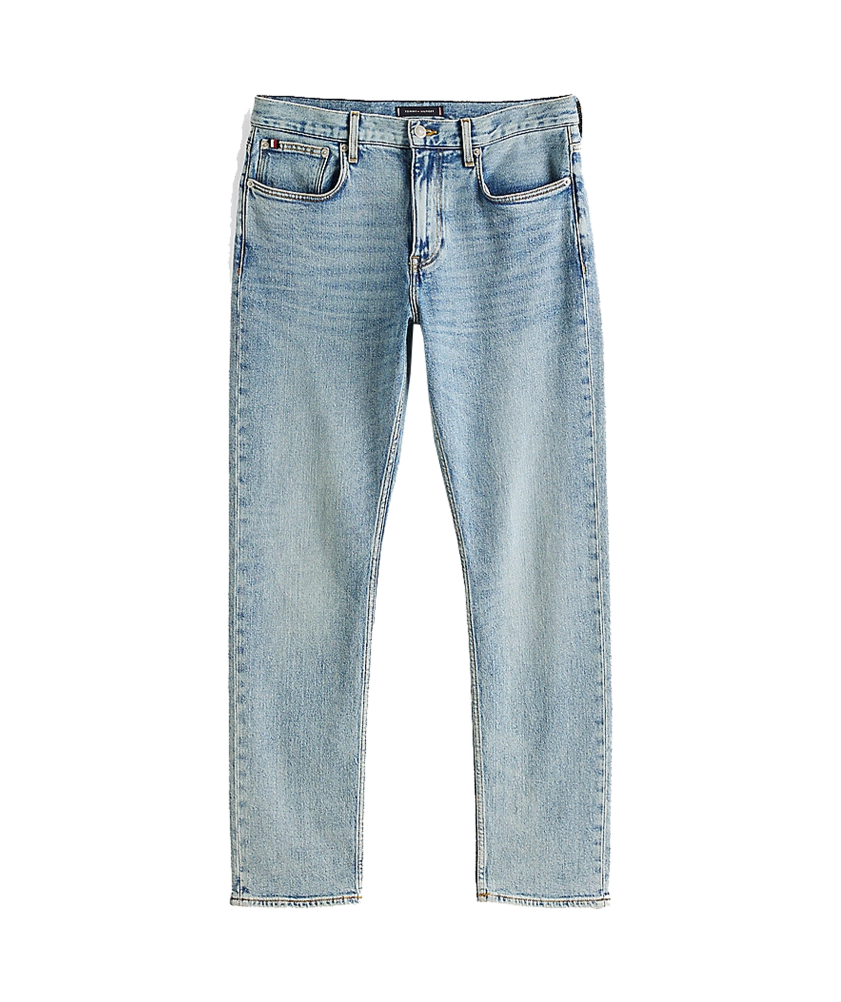 Shop Tommy Hilfiger Cotton Jeans In Gray