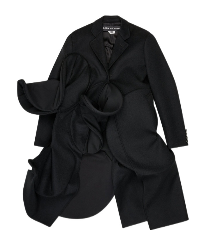 Junya Watanabe Structured Coat In Black
