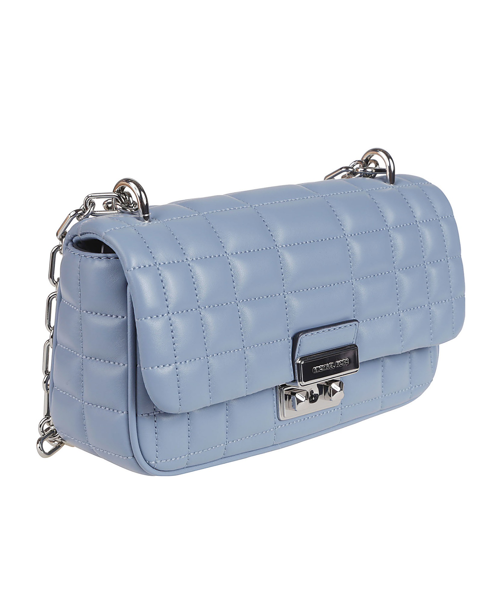 Michael Kors Tribeca Small Quilted Crossbody Bag In Blue