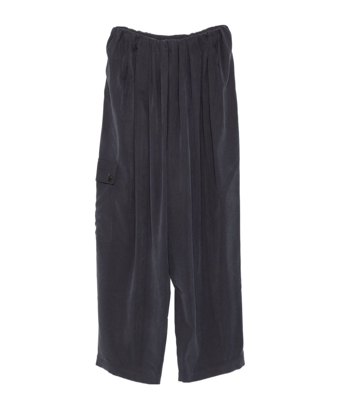 Alysi Pleated Detail Track Pants In Black