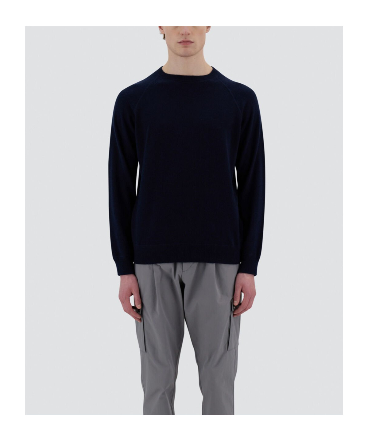 Herno Long-sleeved Crewneck Jumper In Black