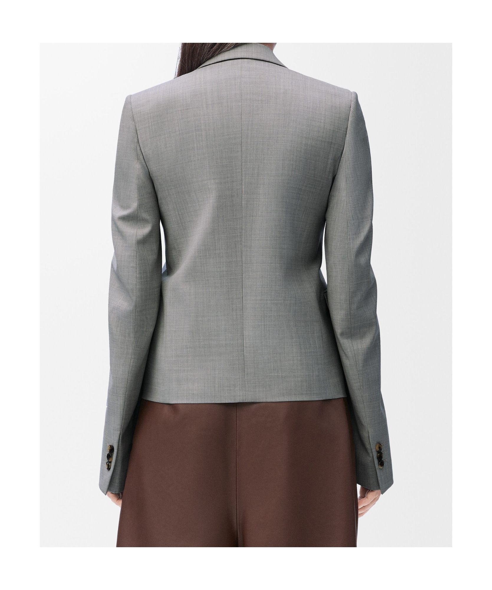 Shop Loewe Jacket In Wool In Gray