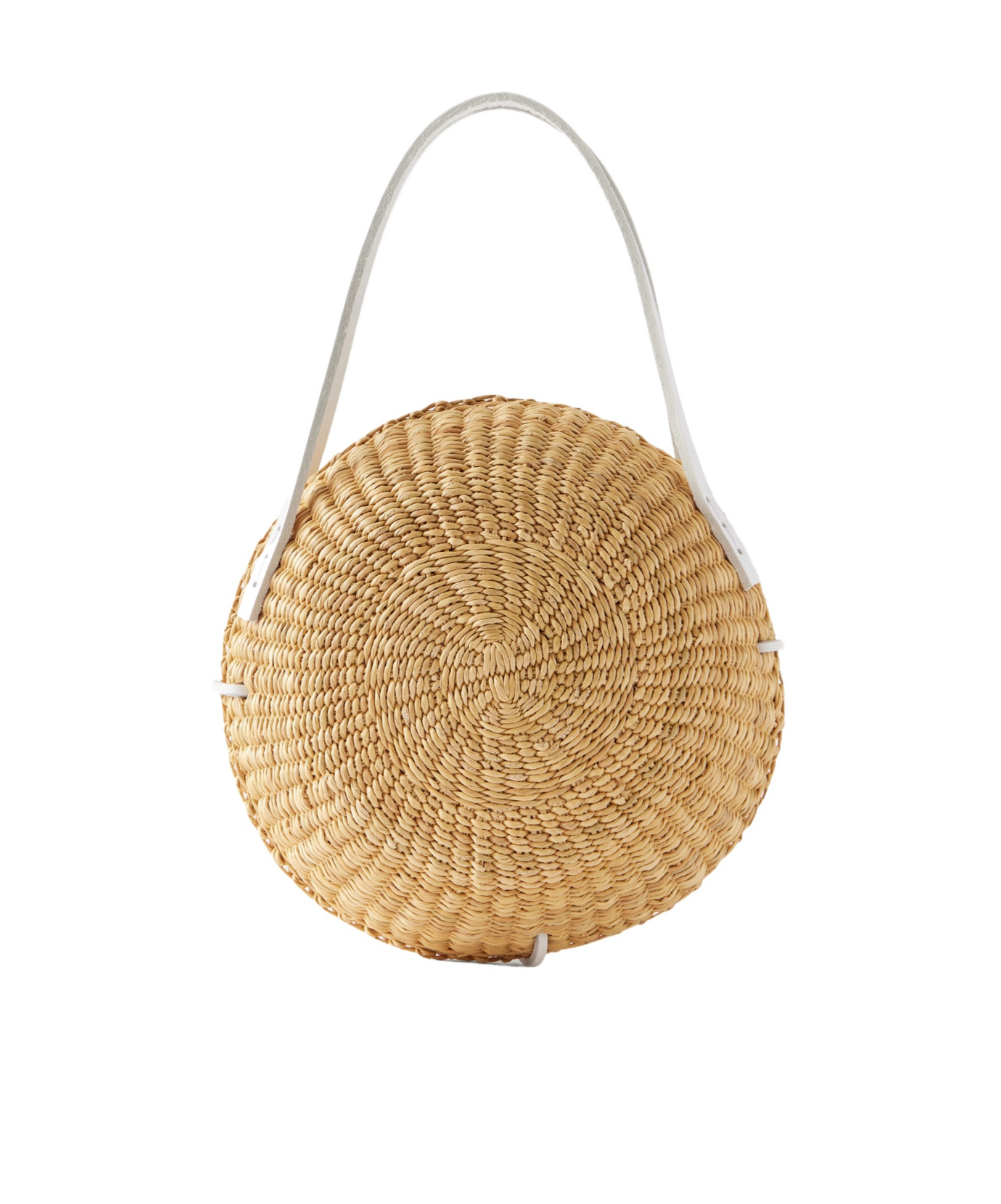 Muun Round Mini Handbag In Nude