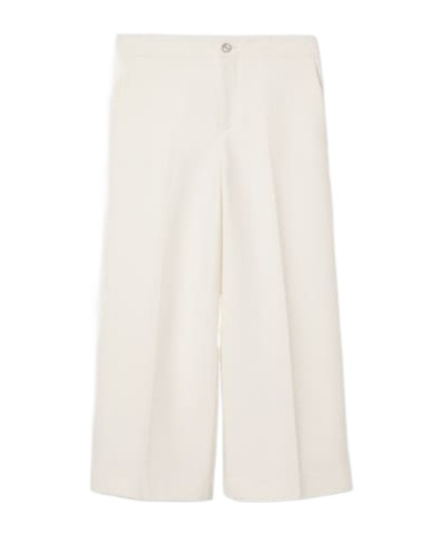 Gucci Wool Velvet Trousers In White