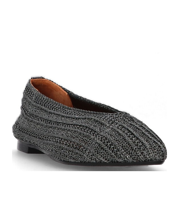 Castaã±er Ballet Flats In Silver