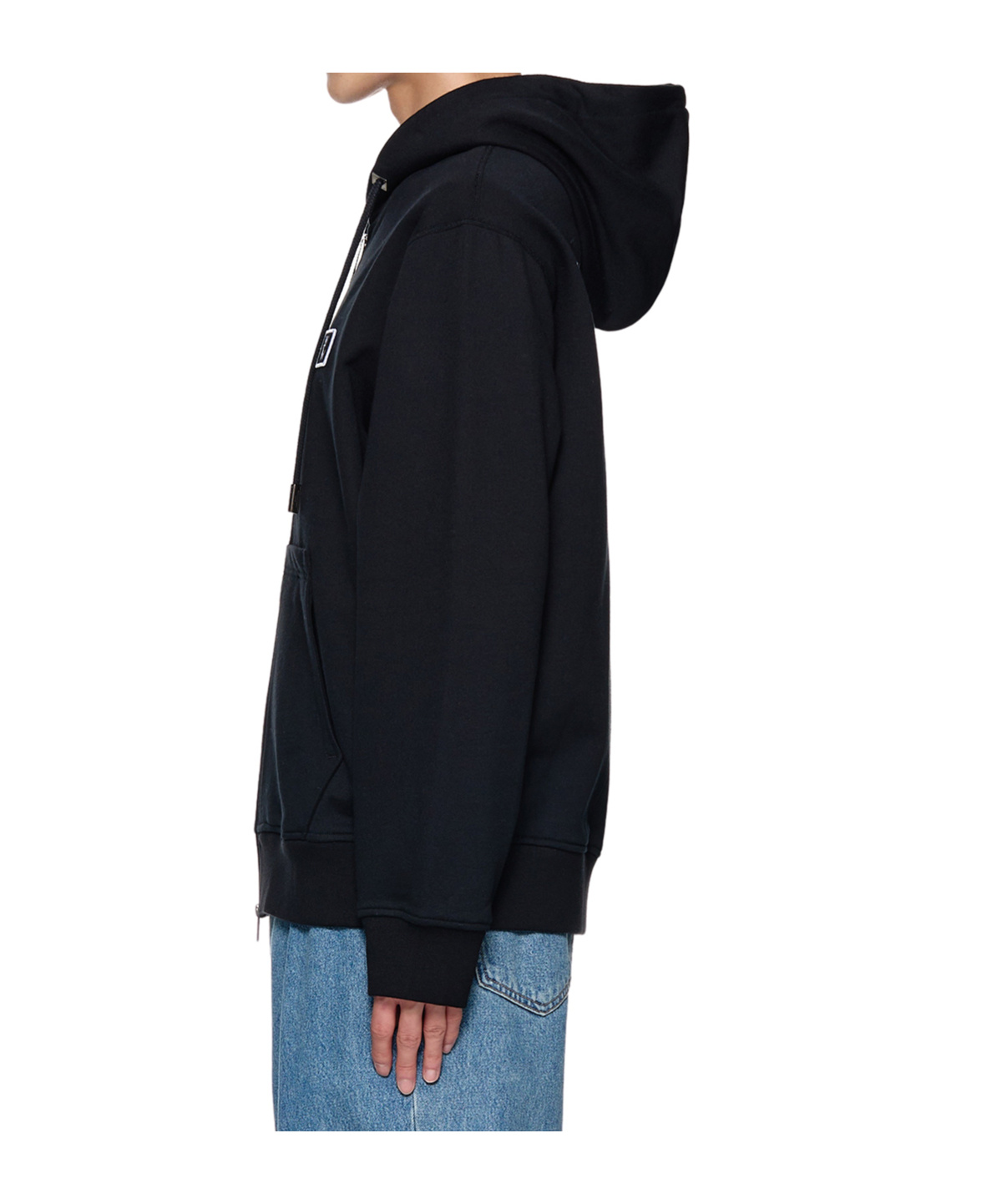 Wooyoungmi Long-sleeved Hooded Sweater In Black