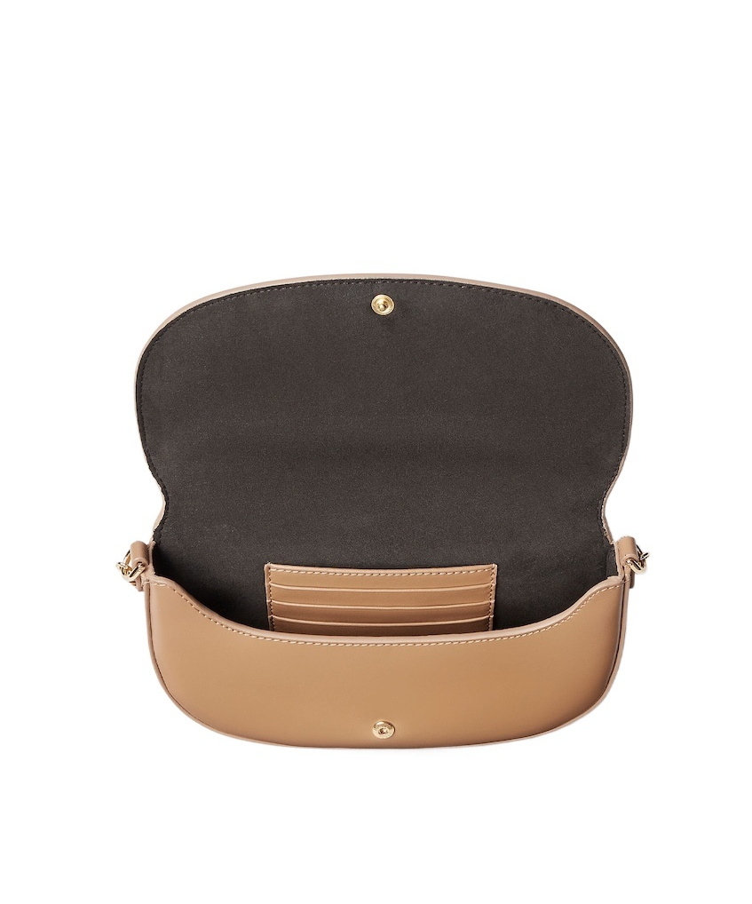 Fendi Women Wallet On Chain Graphy Leather Shoulder Bag In Brown