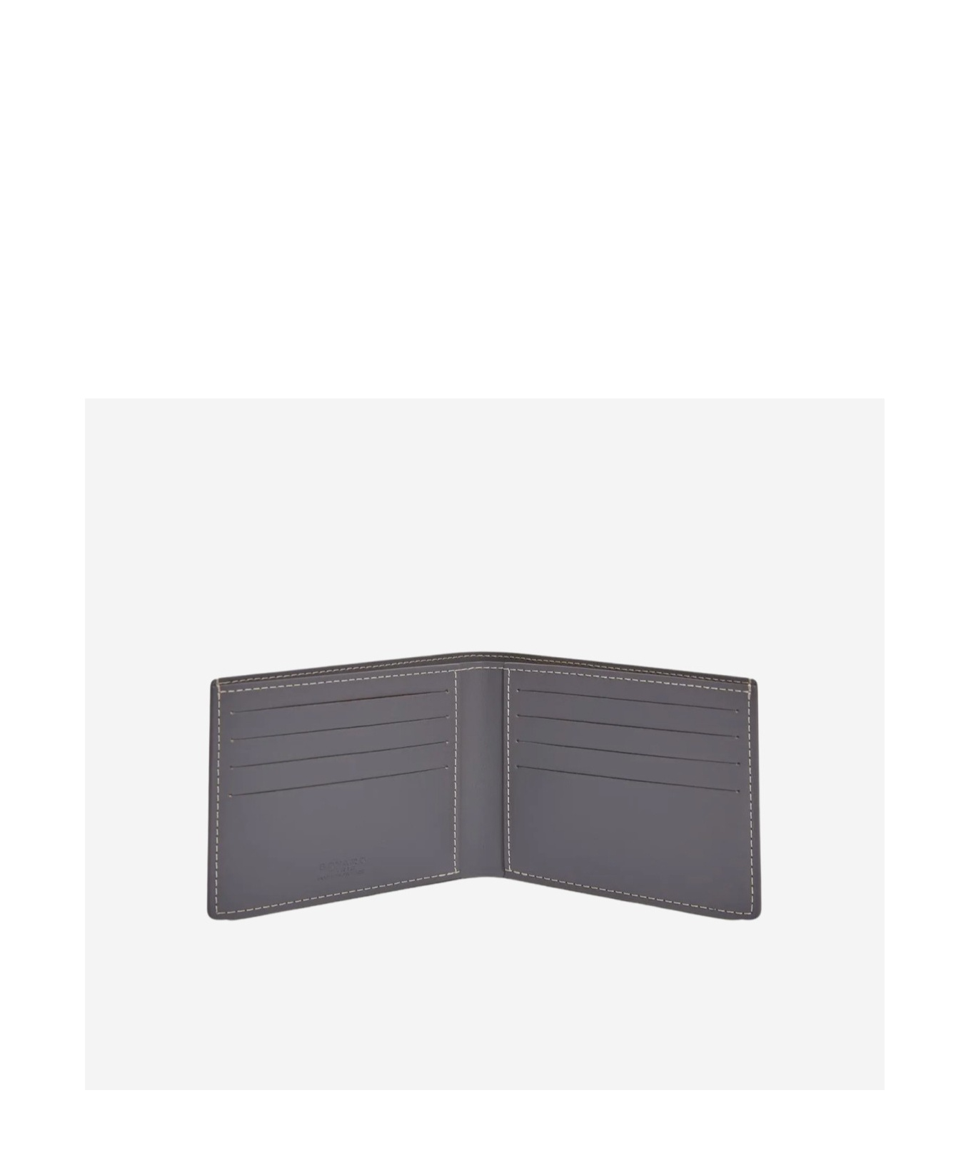 Goyard Pattern Wallet In Gray