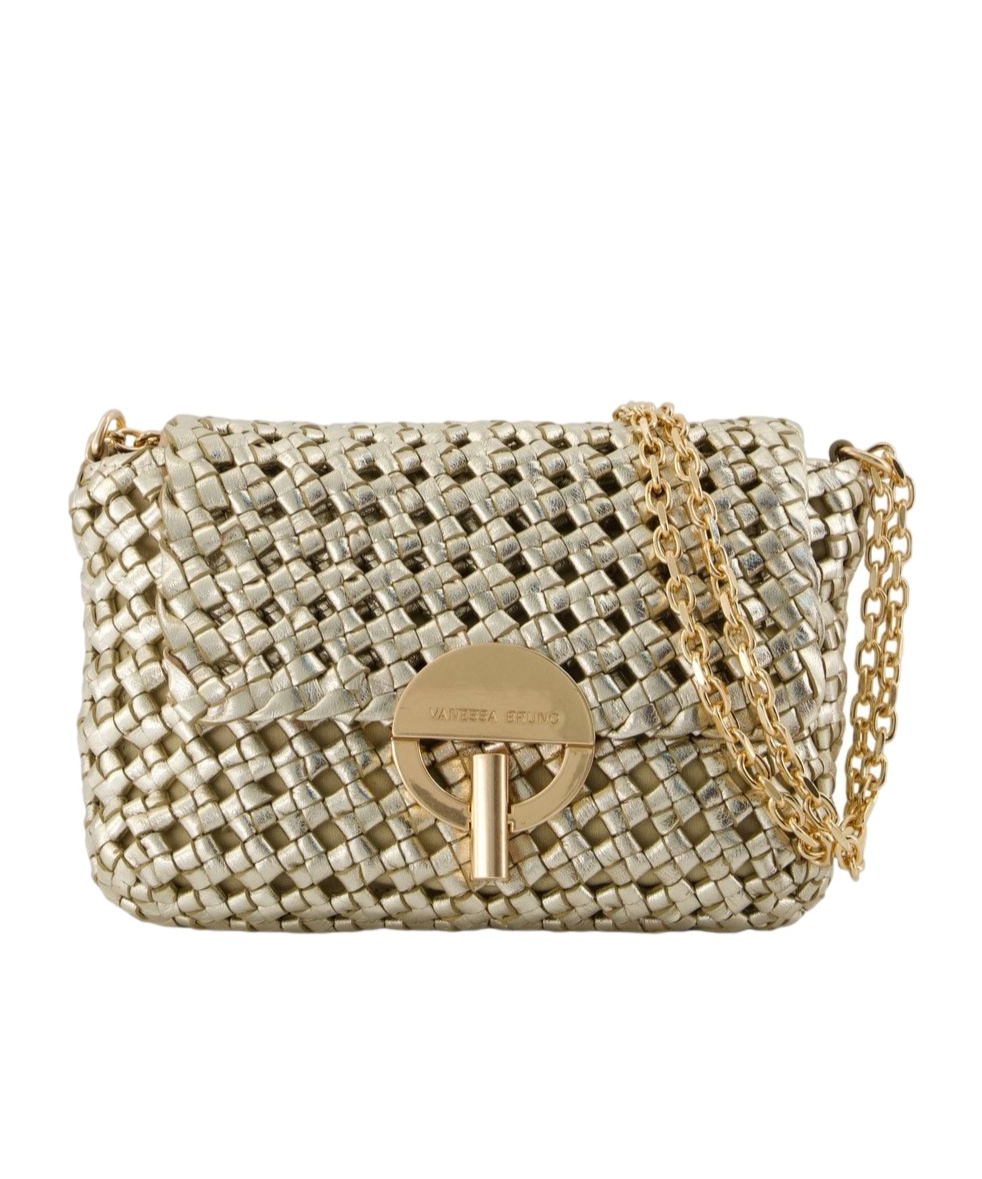 Vanessa Bruno Moon Moyen Shoulder Bag In Gold