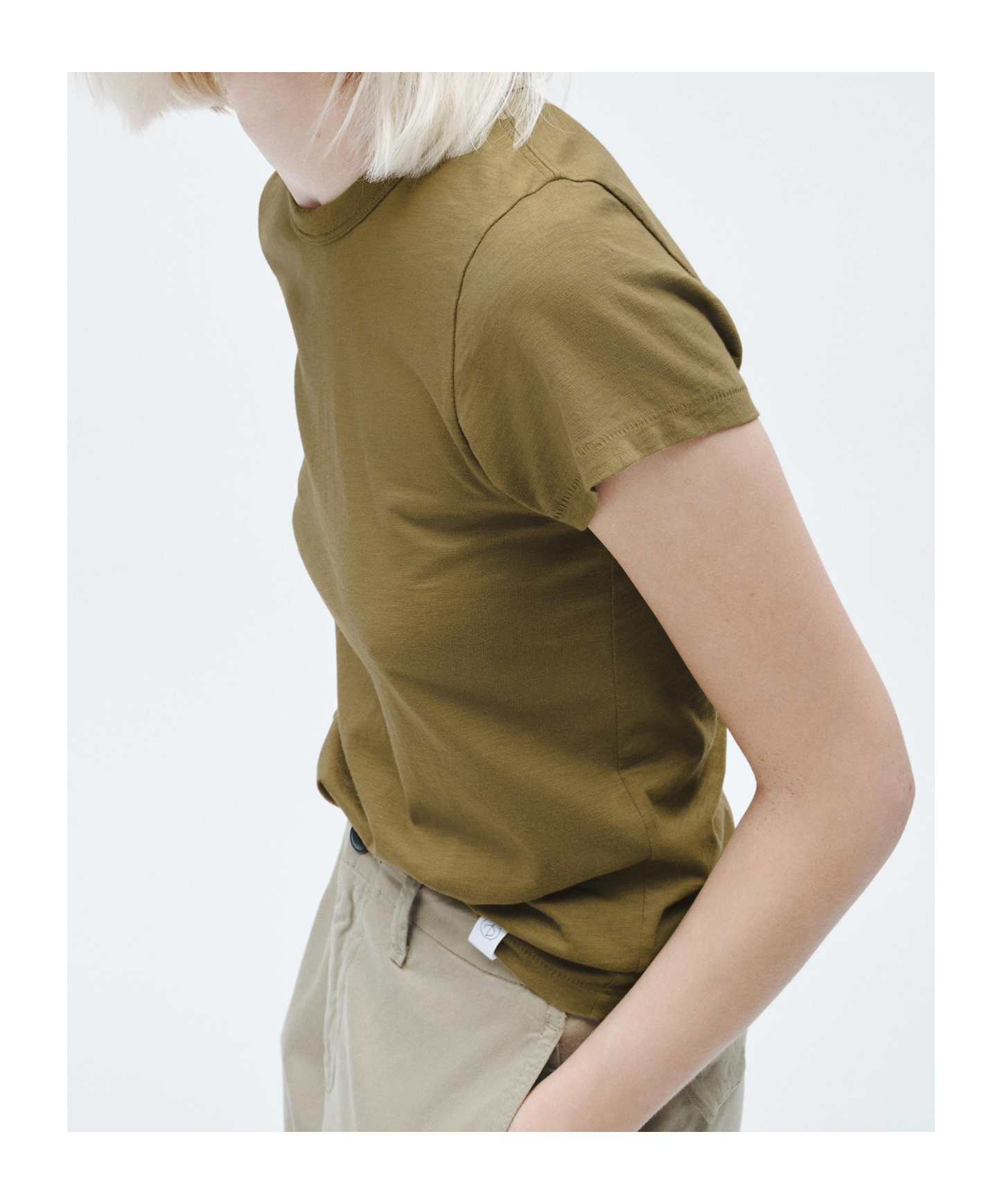 Rag & Bone Short-sleeved T-shirt In Military Olive