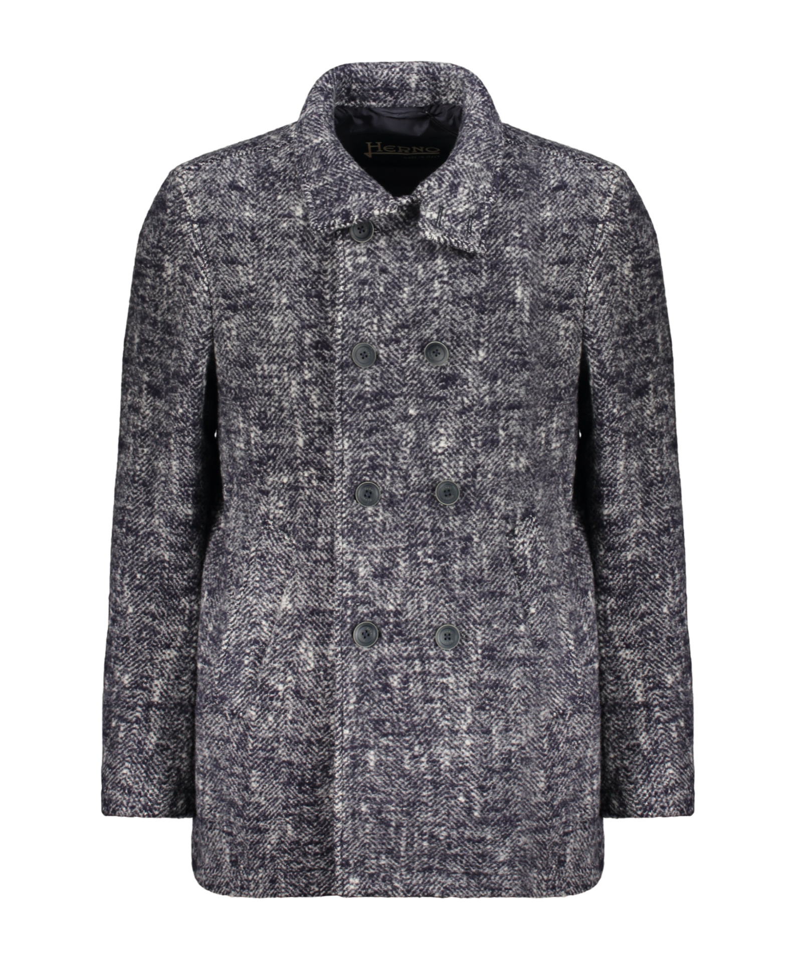 Herno Long-sleeved Coat In Gray