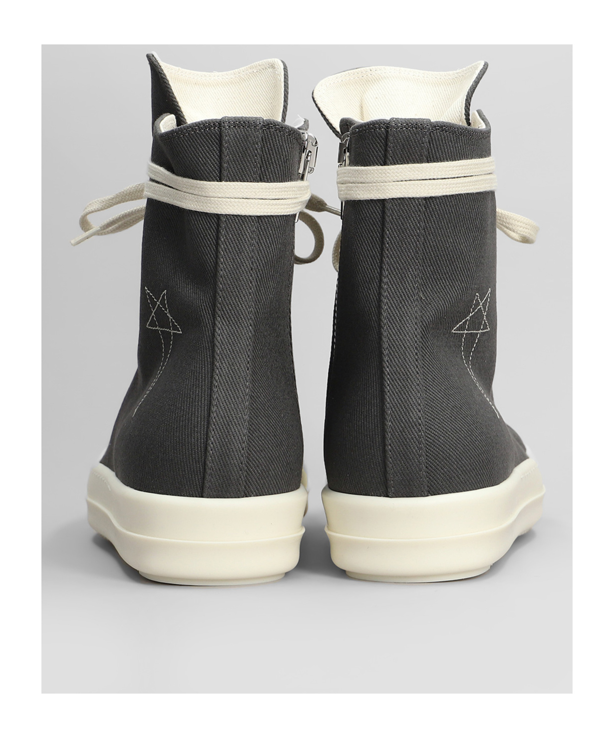 Shop Rick Owens Drkshdw Lace-up High-top Sneakers In Black