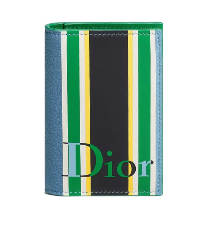 Dior Iviera Bifold Card Holder In Multicolor