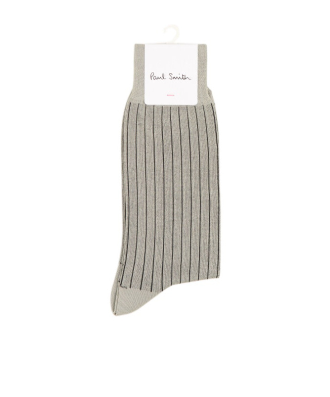 Paul Smith Striped Knitted Socks In Nude