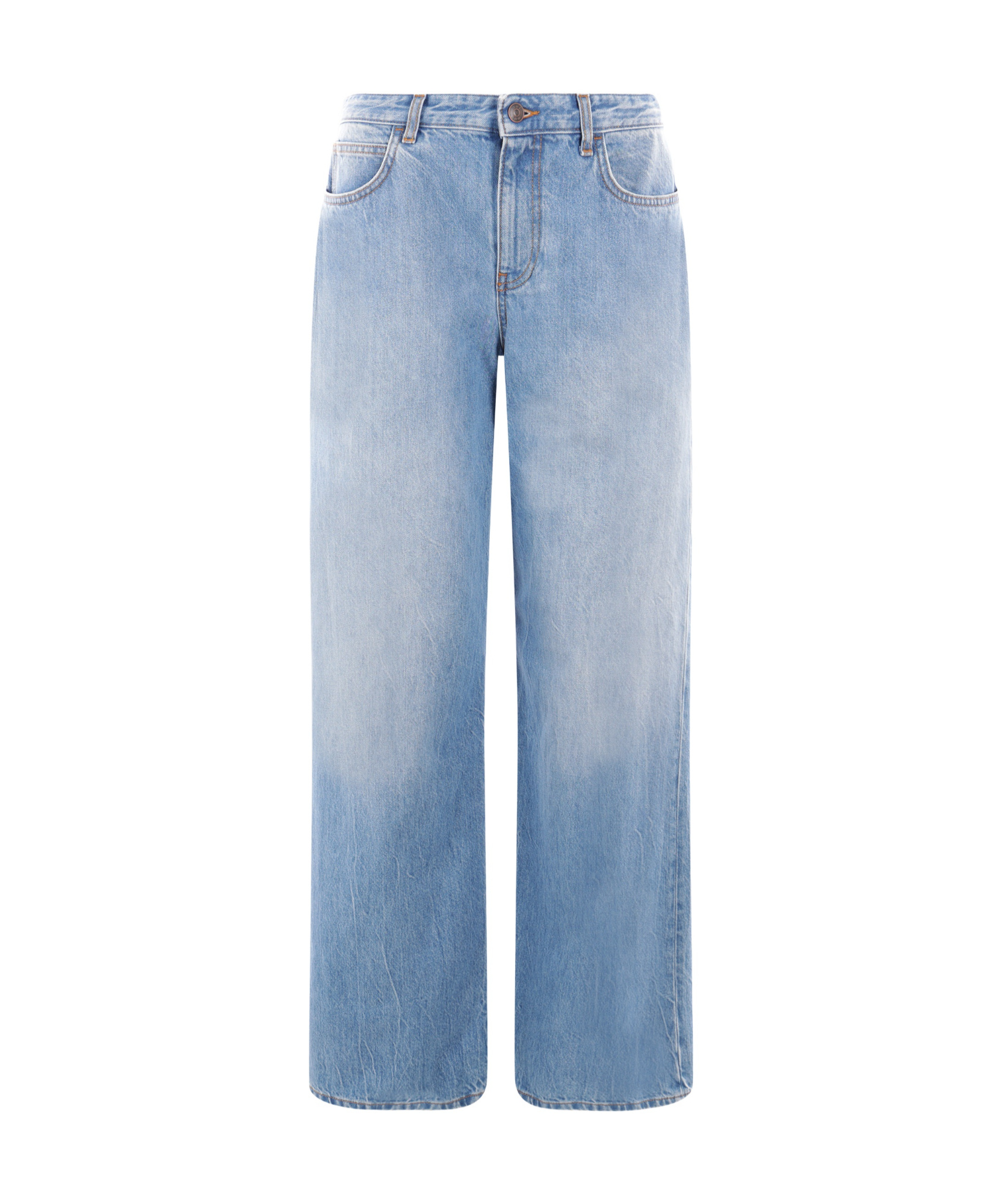 The Row Blue Cotton Denim Jeans In Blue