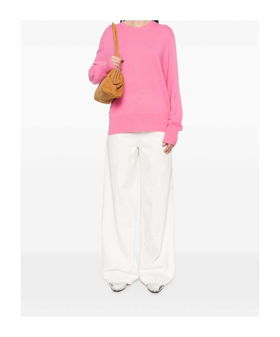 Shop Totême Belt-loop Jeans In White