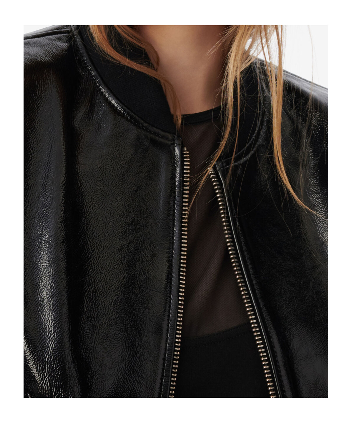 Iro Long-sleeved Leather Jacket In Black