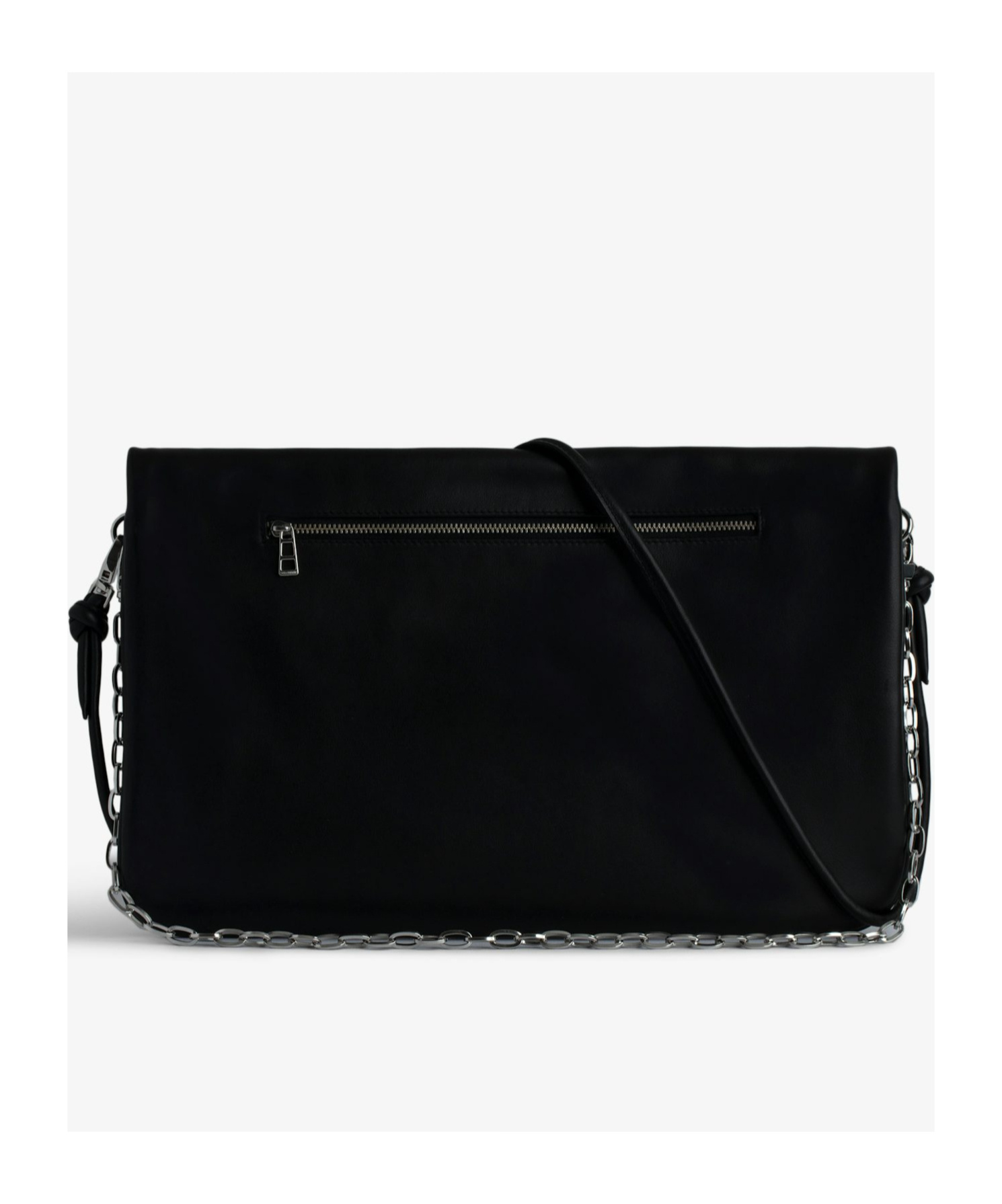 Zadig & Voltaire Rock Eternal Xl Logo Shoulder Bag In Black