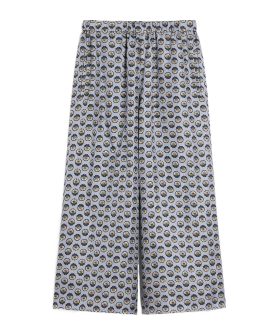 Weekend Max Mara Tortona Long Trouser Light Blue In Gray