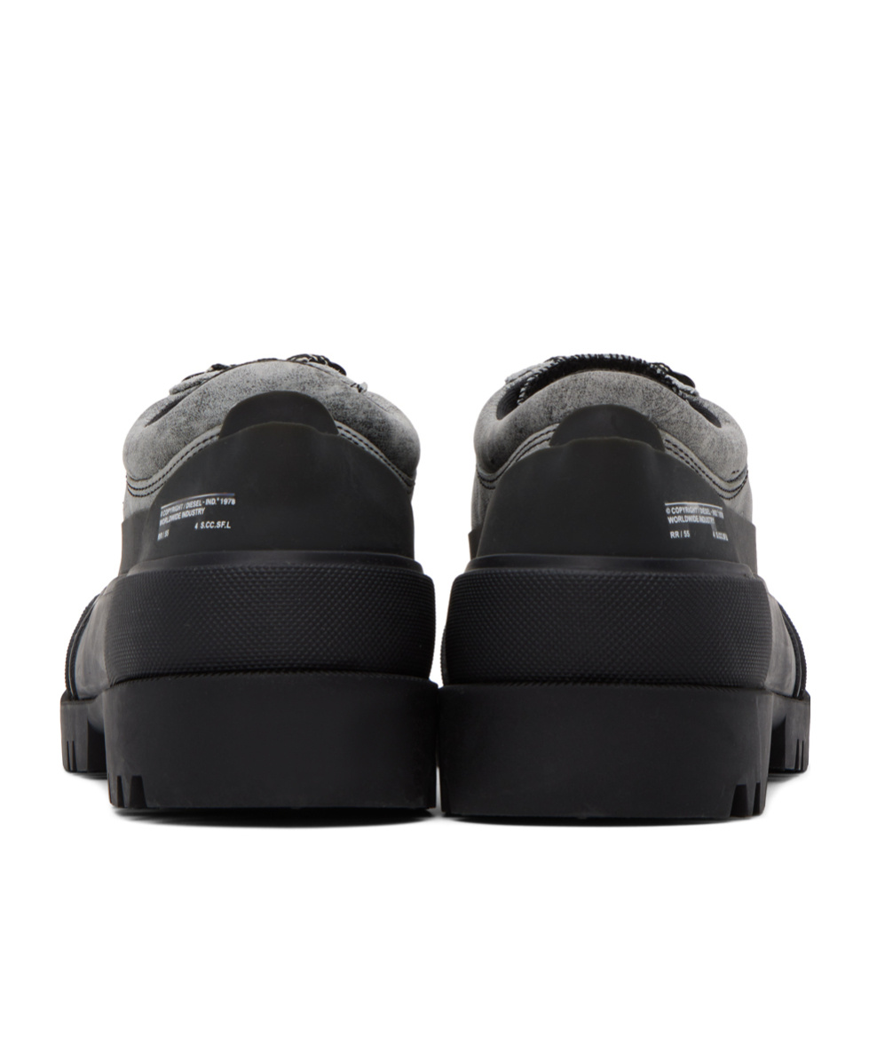 Diesel D-hiko Sh X Spliced Business Casual Shoes In Black