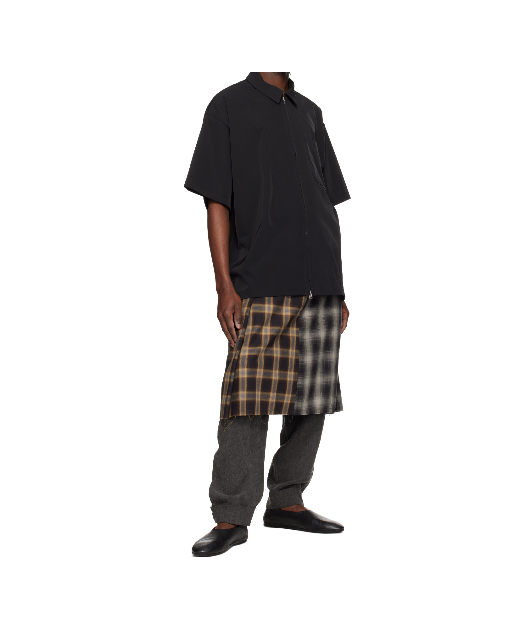 Song For The Mute Zip-up Gym Shirt In Black